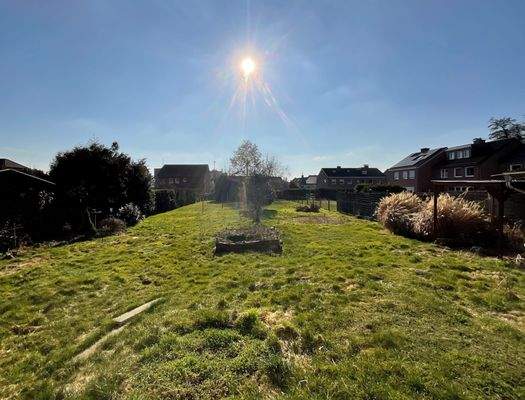 Blick vom Haus in den Garten