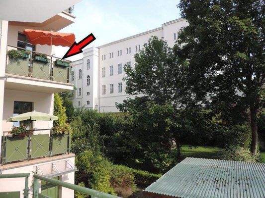 Ansicht Balkon zur Wohnung