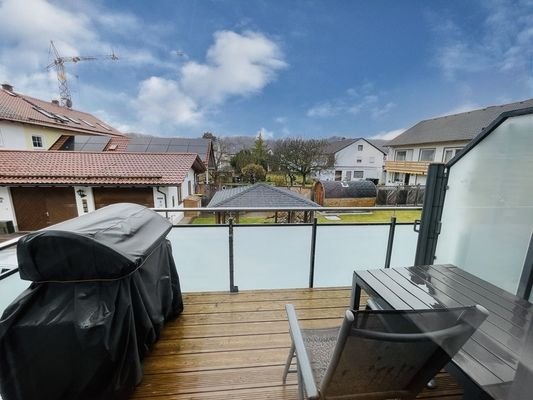 Balkon Wohn- und Essbereich