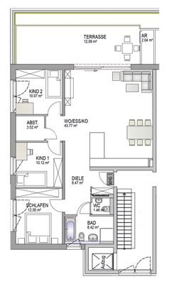 Grundriss Erdgeschoss Whg 1