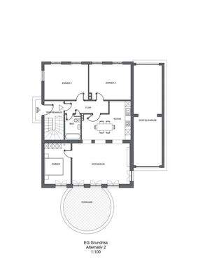 EG Grundriss Alternativ 2