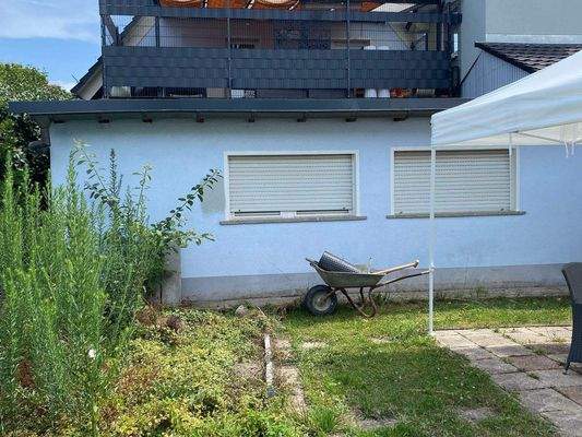 Garten und Aussicht zur Terrasse DG