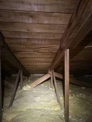 Oberste Decke Gedämmt