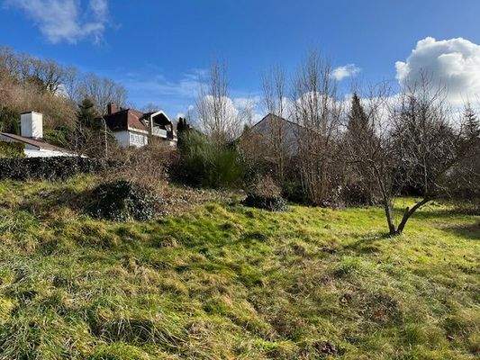 Blick auf das Grundstück