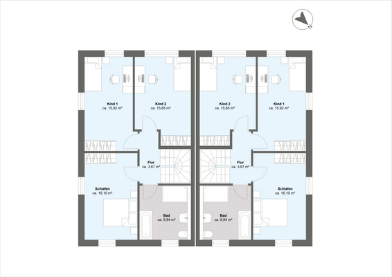 Grundriss Obergeschoss