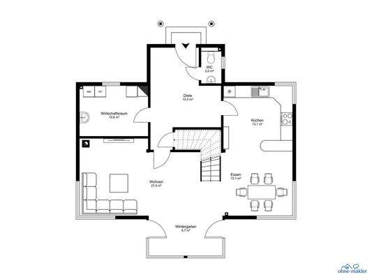 Grundriss Erdgeschoss