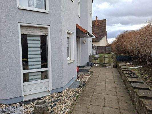 Zuwegung Hauseingang + Garten-/Erholungsbereich