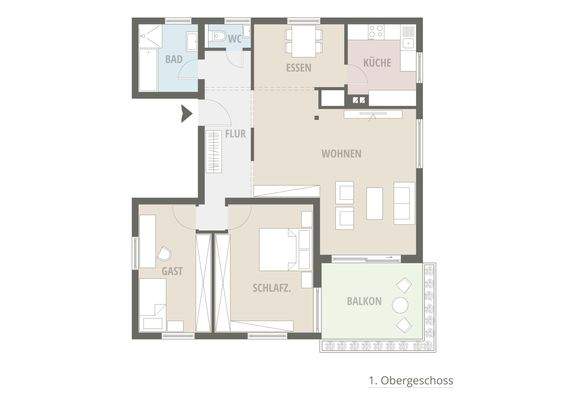 Grundriss Obergeschoss