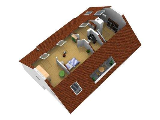 Grundriss Spitzboden