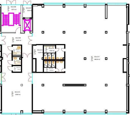Grundriss Bürofläche