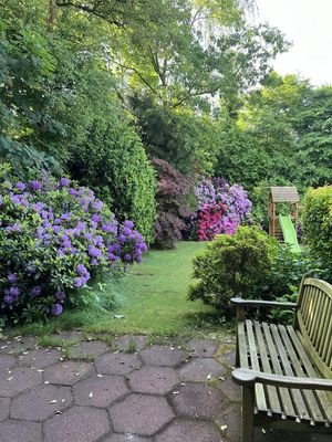 Süd-Terrasse mit Garten