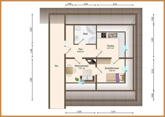 Grundriss Dachgeschoss