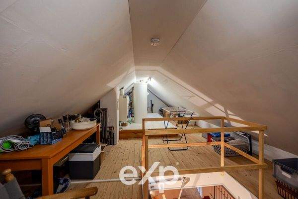 Ausgebauter und gedämmter Dachboden