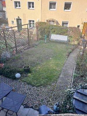 Blick in den Garten - Reihenhaus in Räcknitz