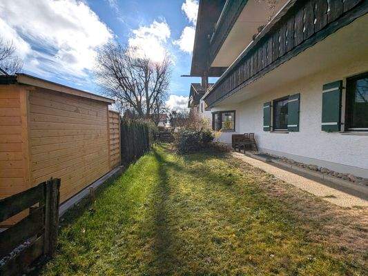 Garten östlich der Wohnung