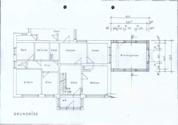 Grundriss EG mit Wintergarten