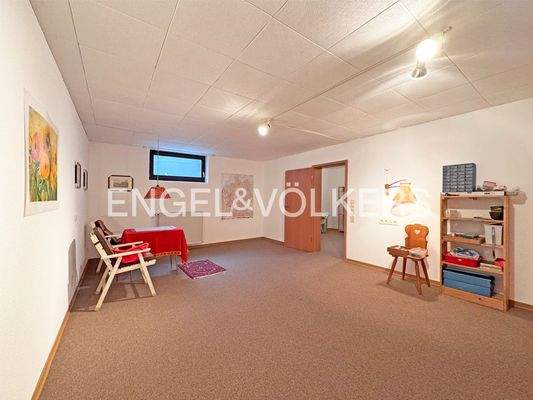 Hobbyzimmer im Keller