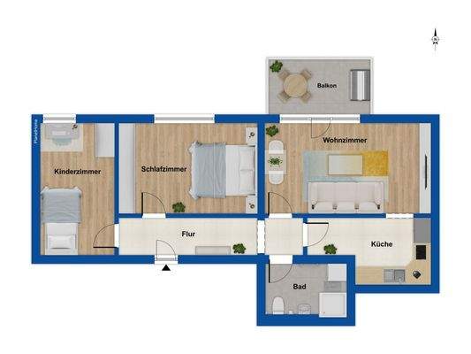 Grundriss 2.Obergeschoss