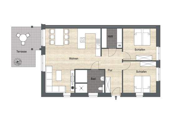 Grundriss Whg 2 rechts