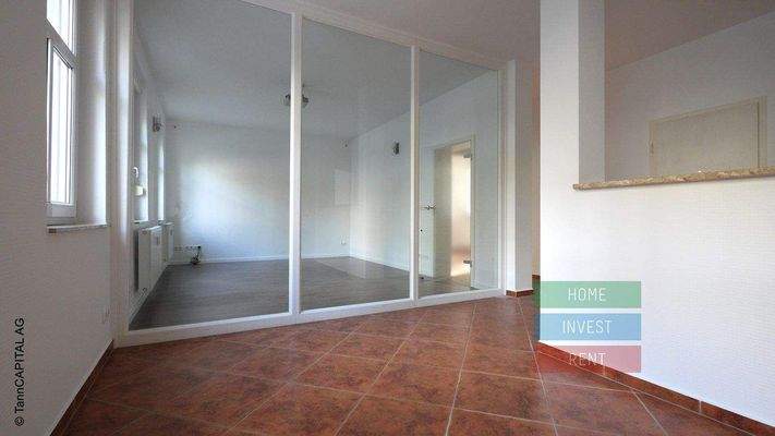 Glastrennwand zum Wohnzimmer