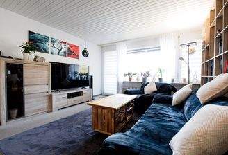 Das helle Wohnzimmer