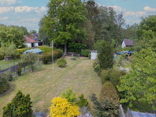 Drohnenaufnahme Gartenansicht