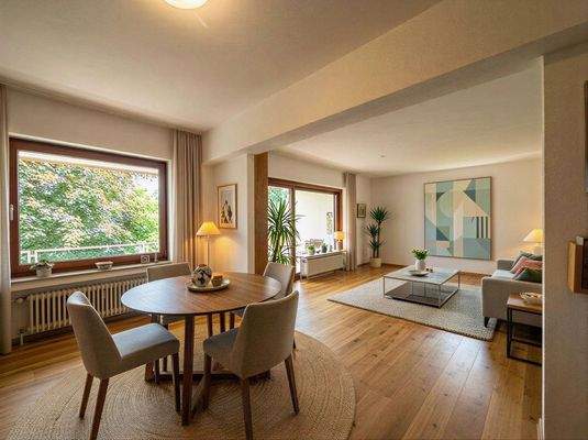 Renovierungsvorschlag Wohn-Essbereich neuer Boden