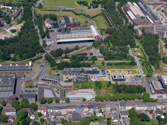 Lageplan Luftbild Schrägperspektive markiert
Copyright: Bochum Wirtschaftsentwicklung, Lutz Leitmann (Fotograf)