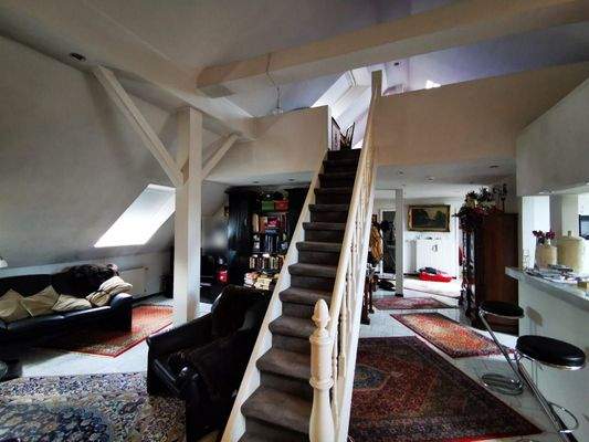 Aufgang zum Spitzboden