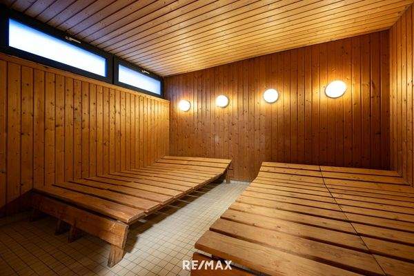 Ruheraum neben Sauna