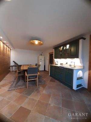 Teeküche und Aufenthaltsraum im UG