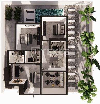 Villas with Private Gardens in İskele Ötüken