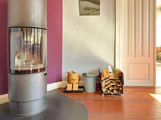 Kamin im Wohn- und Esszimmer