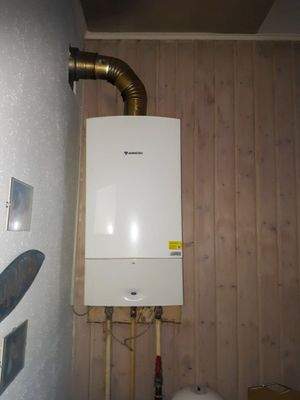 Gaszentralheizung im Erdgeschoss