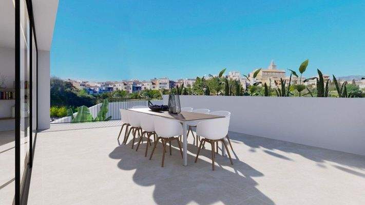 Reihenhaus mit Panoramablick auf die Berge zum Verkauf in Campanet, Mallorca