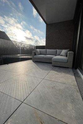 Die überdachte Loggia