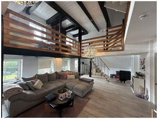 Wohnbereich mit Empore OG Fachwerkhaus 