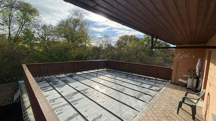 Terrasse im hinteren Haus