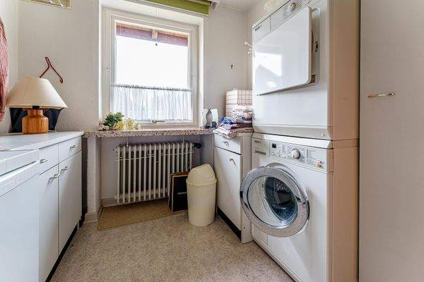 Praktischer Hauswirtschaftsraum.