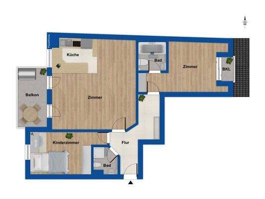 Grundriss 2. Obergeschoss