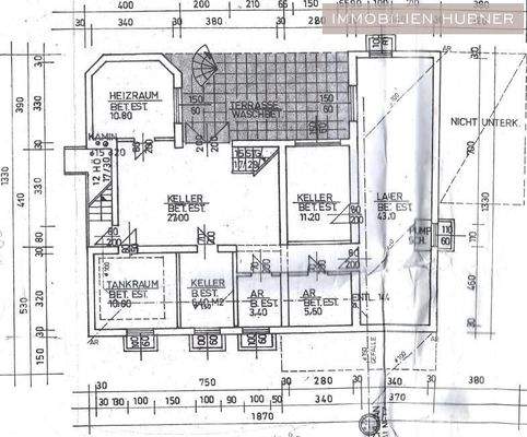 Grundriss Kellergeschoß
