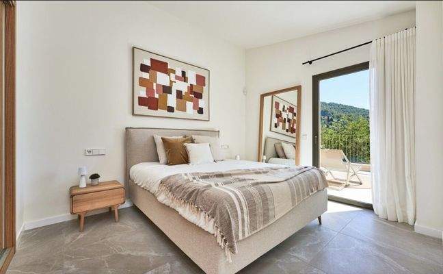 Luxuriöses Schlafzimmer mit exklusivem Bad en suite