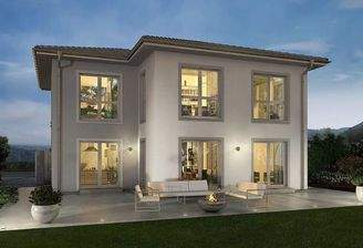 Außenansicht Garten Abend