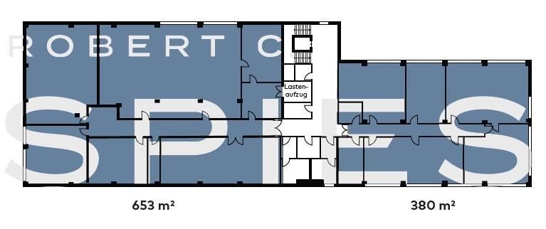 BÜRO / 2. OG / ca. 1.033 m²