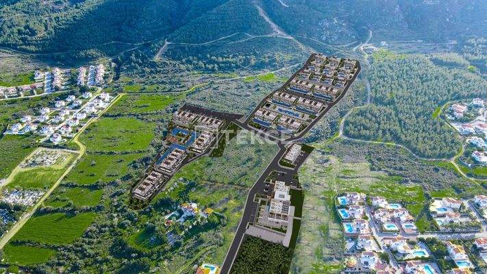 Sea and Nature View Apartments for Sale in Lapta Girne