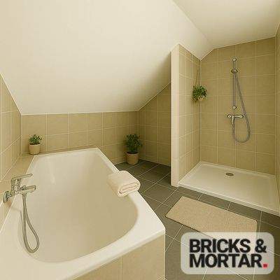 Digitale Visualisierung  2. Badezimmer für dein tägliches Wellness  1. OG