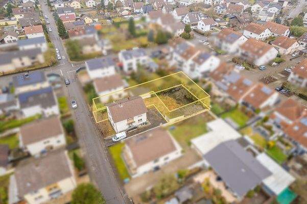 Grundstück Vogelperspektive