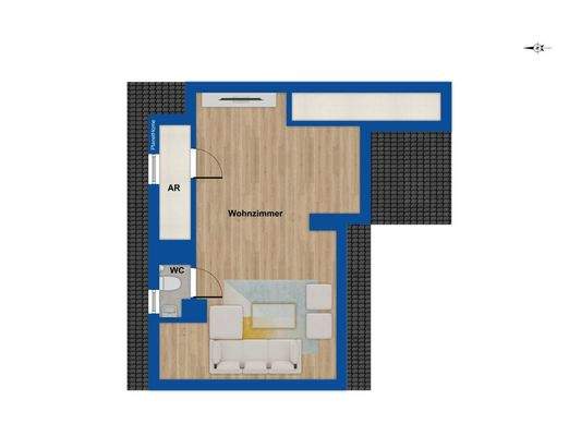 Grundriss Maisonette 2. Etage