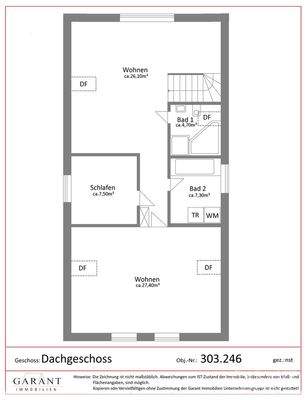 Grundriss Dachgeschoss