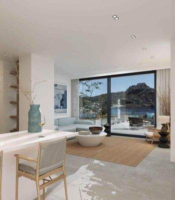 Projekt im Süden Kretas in Strandnähe mit Meerblick und Pool - Villa-Apartment Plakias